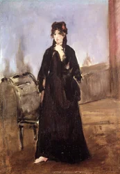 Portrait of Berthe Morisot in Pink Shoes